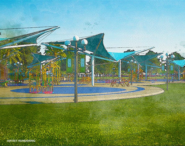 Artist Rendering of the Storie Florida Playground