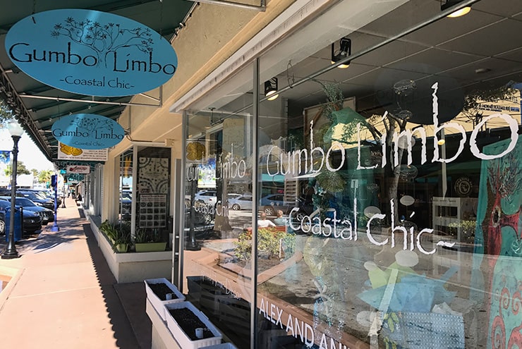 gumbo limbo sign in downtown stuart