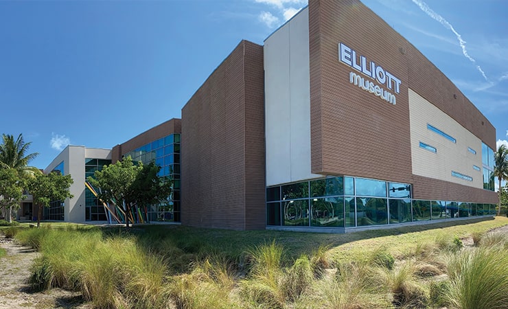 exterior of the Elliot Museum in Stuart Florida