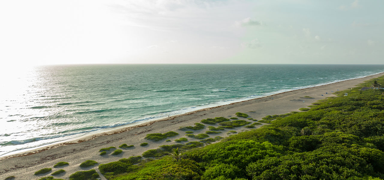 Martin County Beach aerial