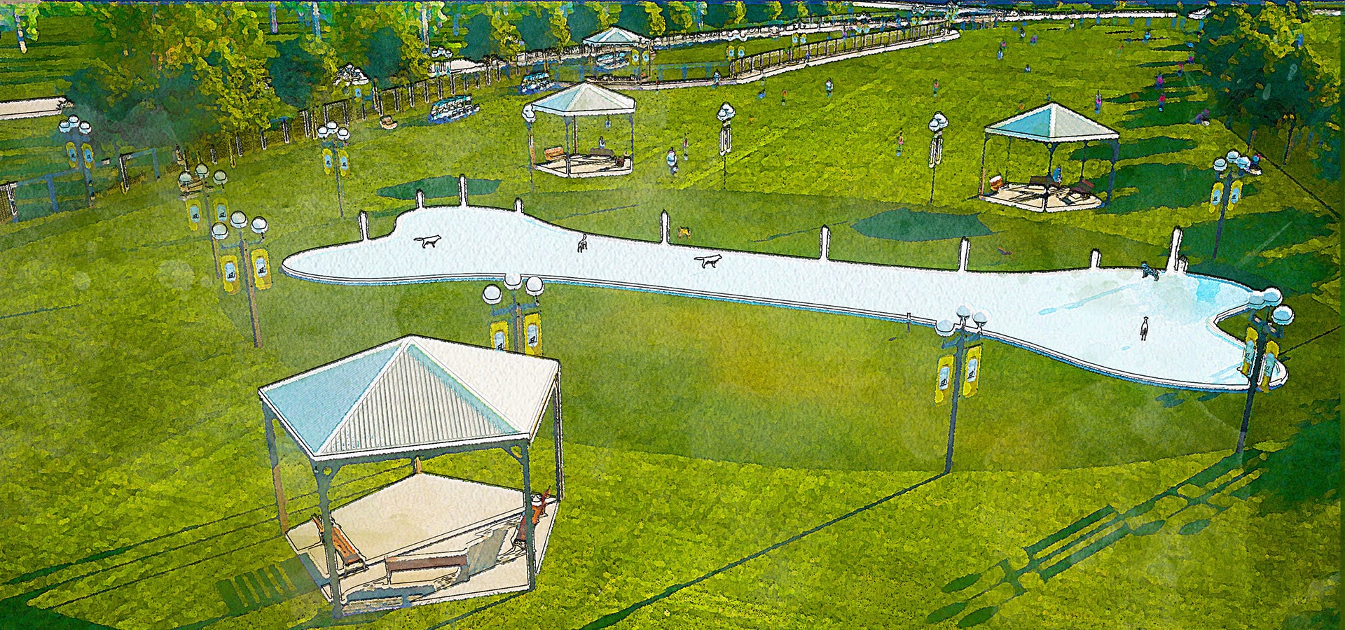Storie Florida Dog Park Rendering