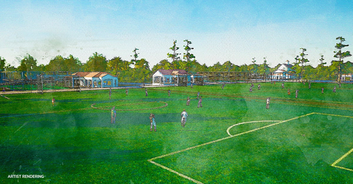 rendering of the Storie Soccer Field