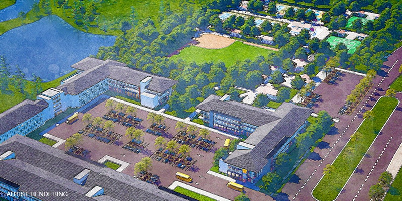 rendering of Storie's school