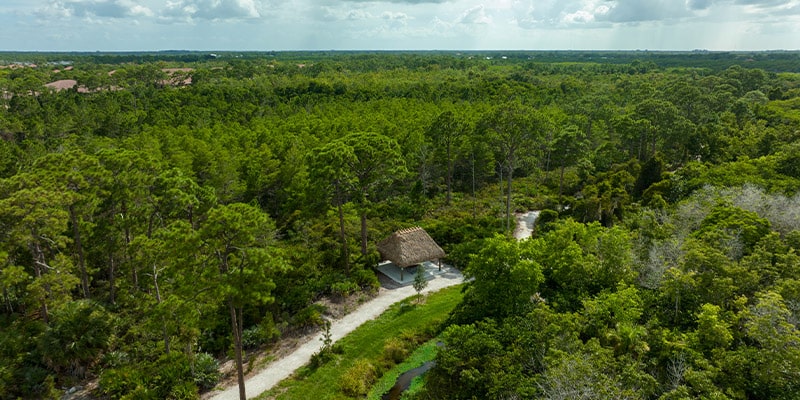 aerial view of Kiplinger Preserve in Treasure Coast