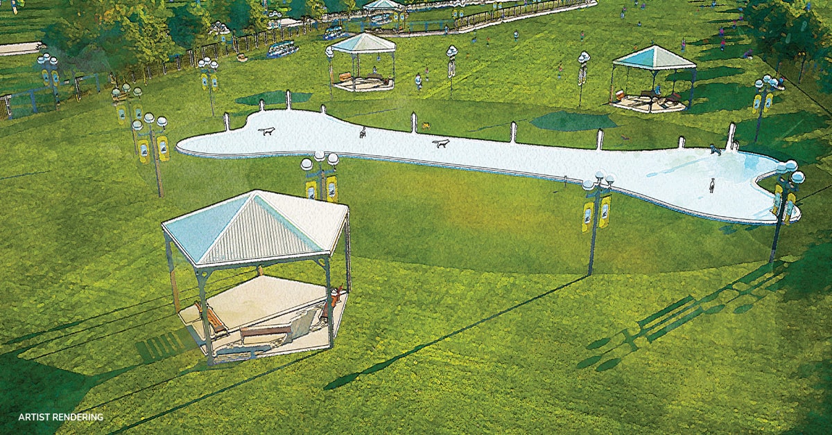 Storie's Dog Park rendering